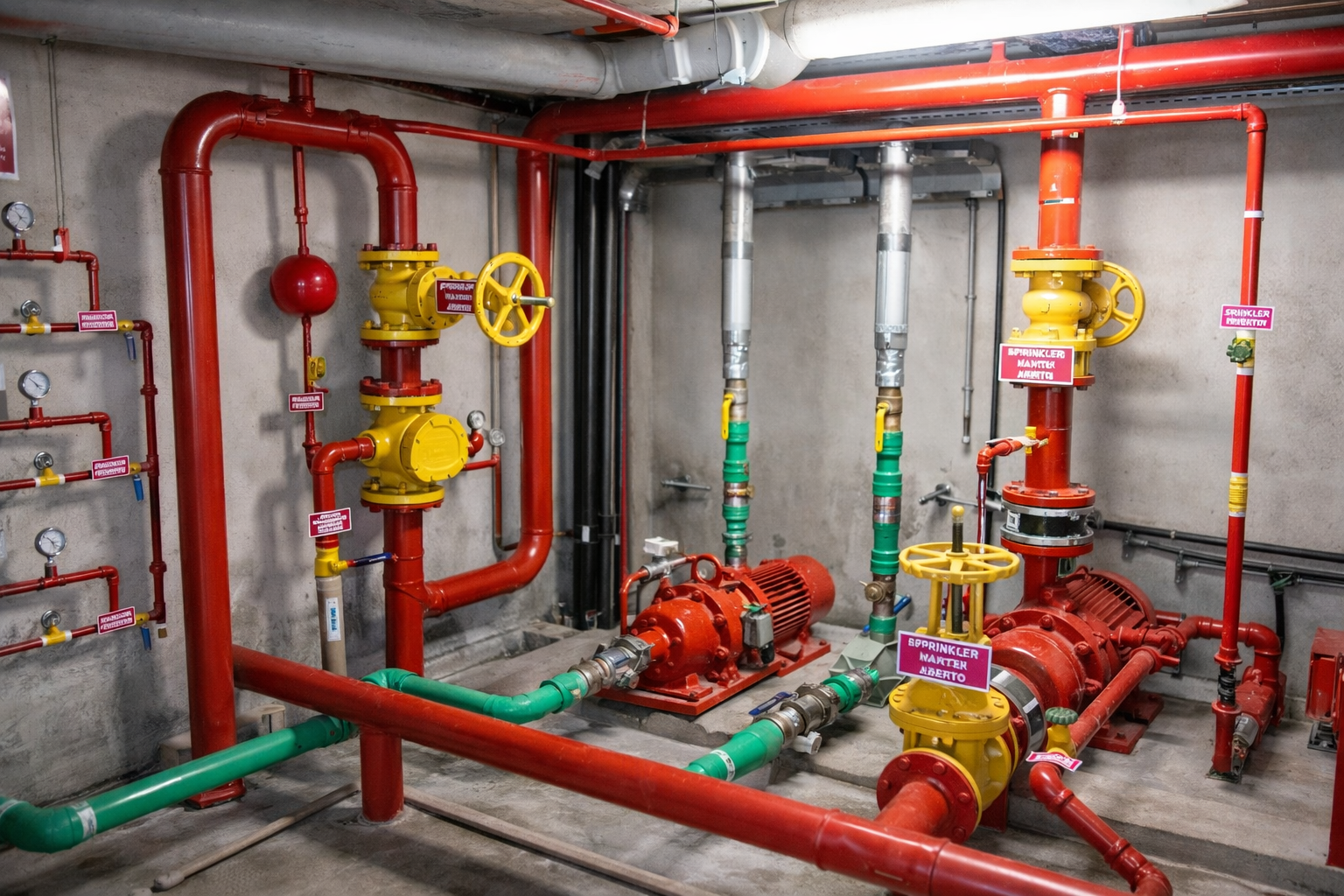 sistema de incêndio